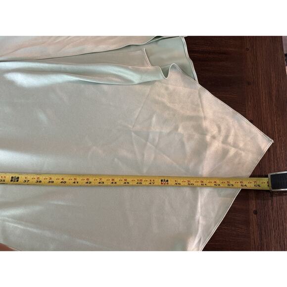 Alice + Olivia Dress Womens Medium 6 8 Green Sage Midi Harmony Asymmetrical - Picture 6 of 14